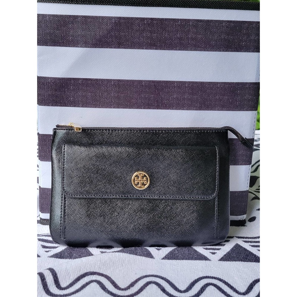 Tory Burch Black Pocket Clutch. Excellent. Used once.